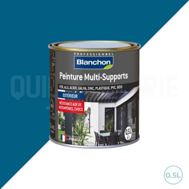 🥇 Blanchon peinture extérieure bleu capri - Ral 5019 multi-supports !