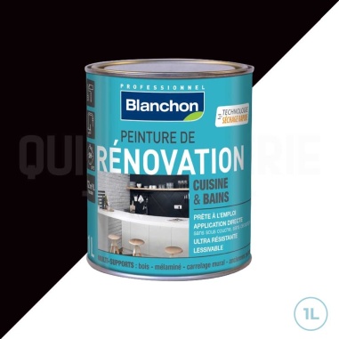 🥇 Blanchon peinture de rénovation 1L noir - Idéale pour cuisines et salles de bains