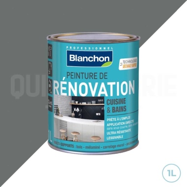 🥇 Peinture de rénovation gris poivré 1L pour cuisine et salle de bains - Achat en ligne