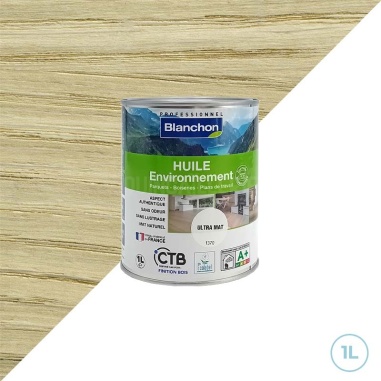 Blanchon biosourcée huile ultra mat 1L : Protection bois écologique 💯