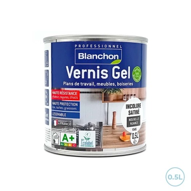 🥇 Vernis Blanchon gel bio incolore 0,5L - Protection et éclat pour vos boiseries