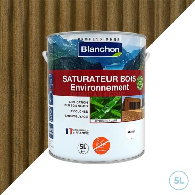 🔥 Saturateur bois biosourcé Blanchon 5L – Protégez naturellement vos bois extérieurs