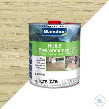 Huile environnement Blanchon 5L - Protection durable pour bois brut 🔥