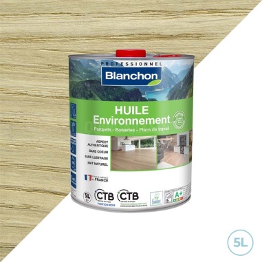 💯 Blanchon huile biosourcée ultra-Mat 5L : Protection et beauté pour bois intérieurs