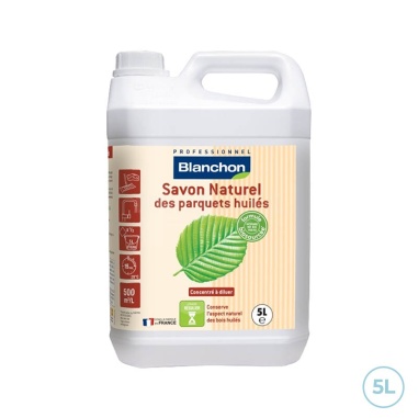 🧼 Savon naturel des parquets huilés biosourcé blanc 5L Blanchon – Entretien efficace et écologique