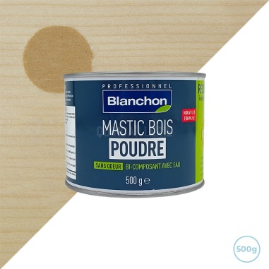 Mastic chêne clair en poudre 500g Blanchon