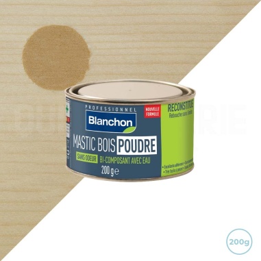 Blanchon mastic poudre chêne clair 200g