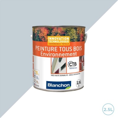 🔥 Peinture Blanchon pour bois environnement - Gris clair ral 7035 - Protection durable