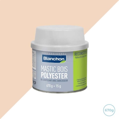 Mastic polyester - Pin - 670g Blanchon