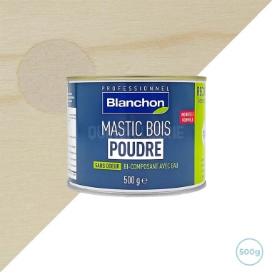 Mastic bois poudre bois blanc 500g - Plancher / Chevron / Poutre